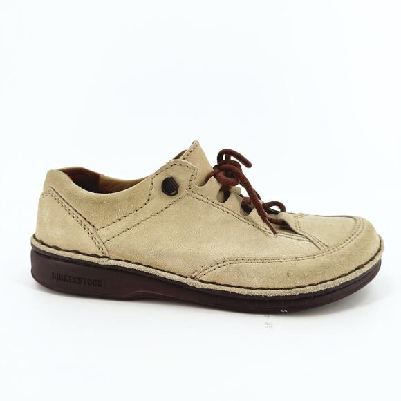 Birkenstock Vancouver Lace Up Shoe Womens Size 38/US 7- 7.5 Suede Chunky Comfort - Picture 1 of 9